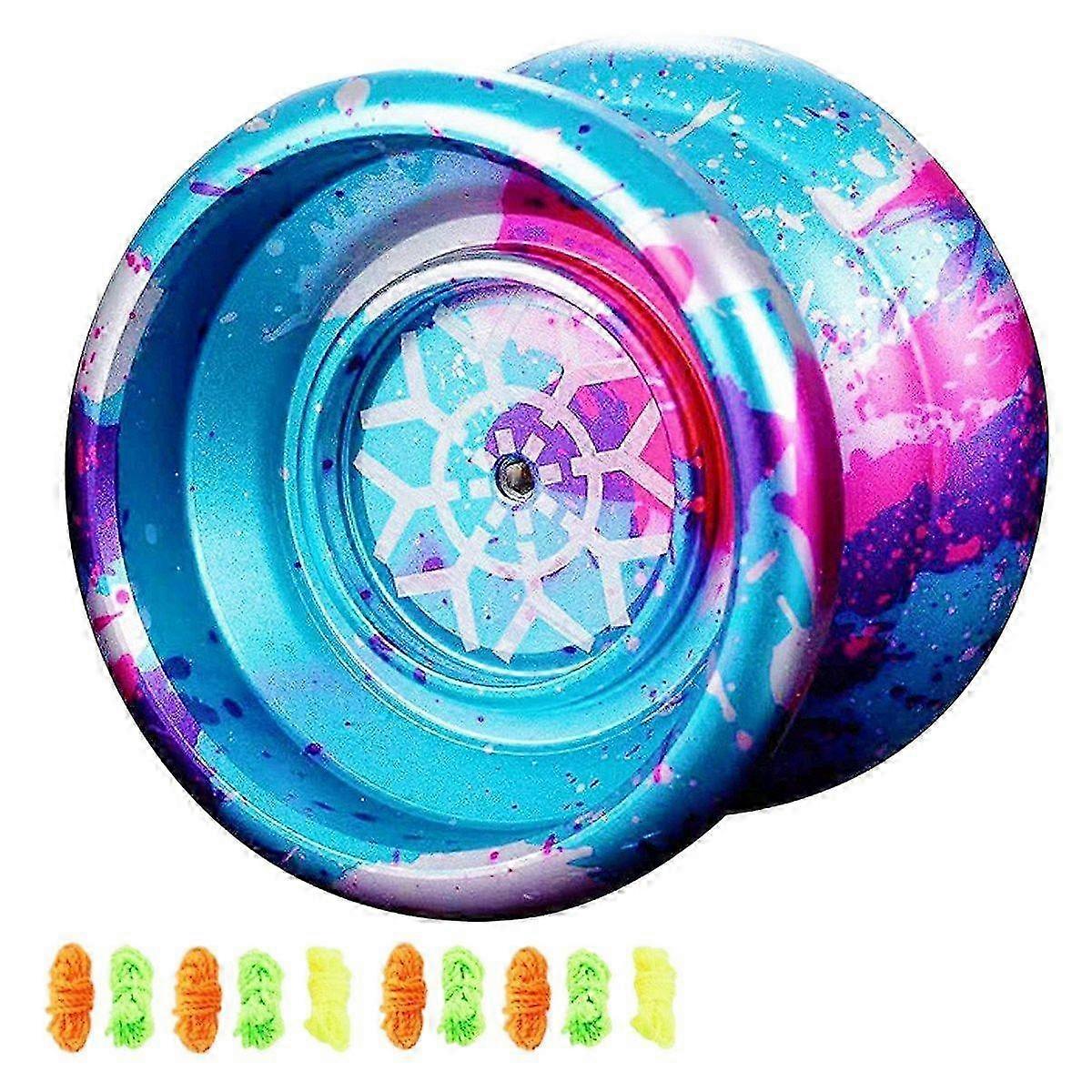 Unresponsive Yoyo,Professional Yoyo for Kids,Aluminum Beginner Yo-Yos Ball for Yoyos Players with 10 Yo Yo Strings