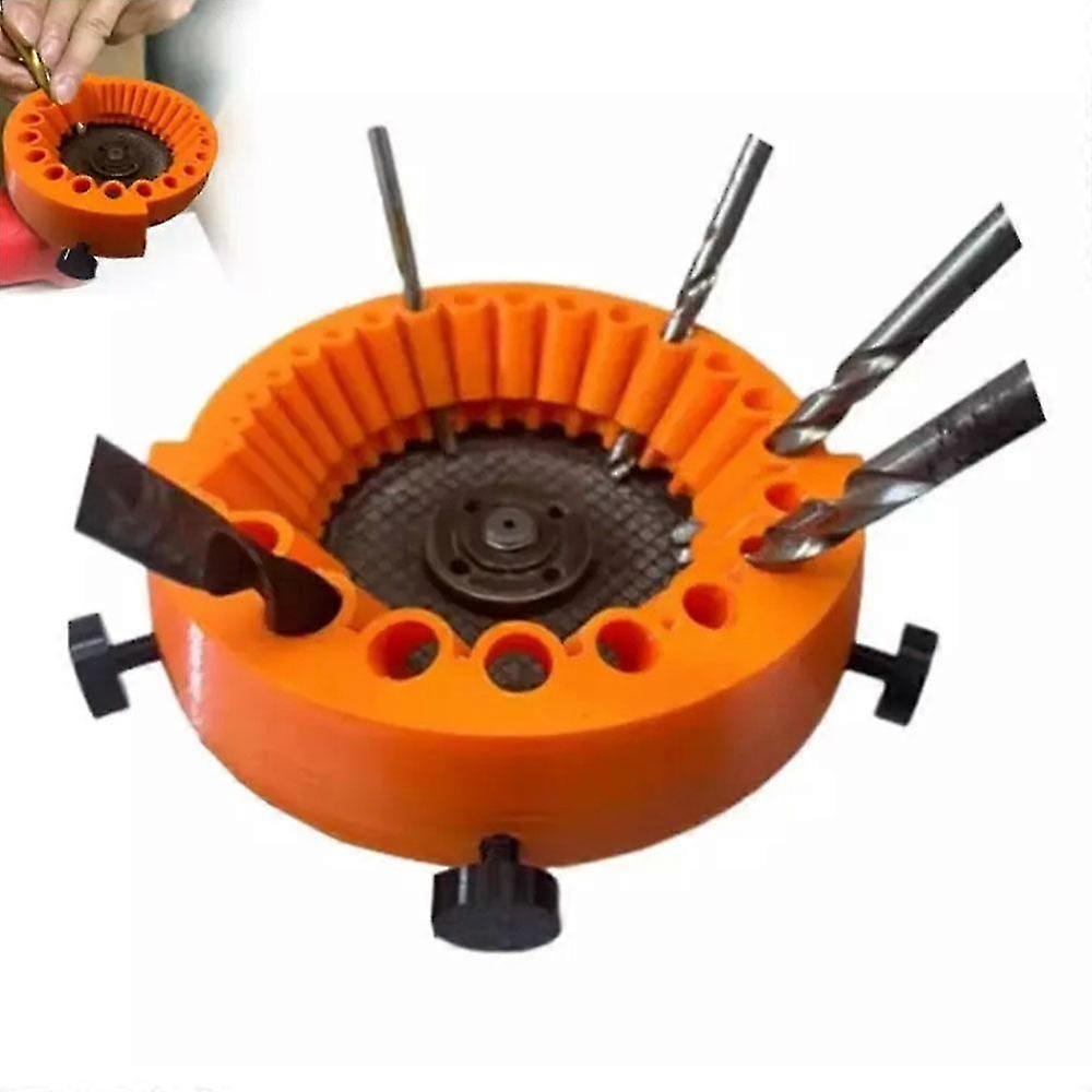 Drill Bit Sharpener - Portable Drill Bracket Fittings Angle Grinder Attachment for Professional Sharpening Tool
