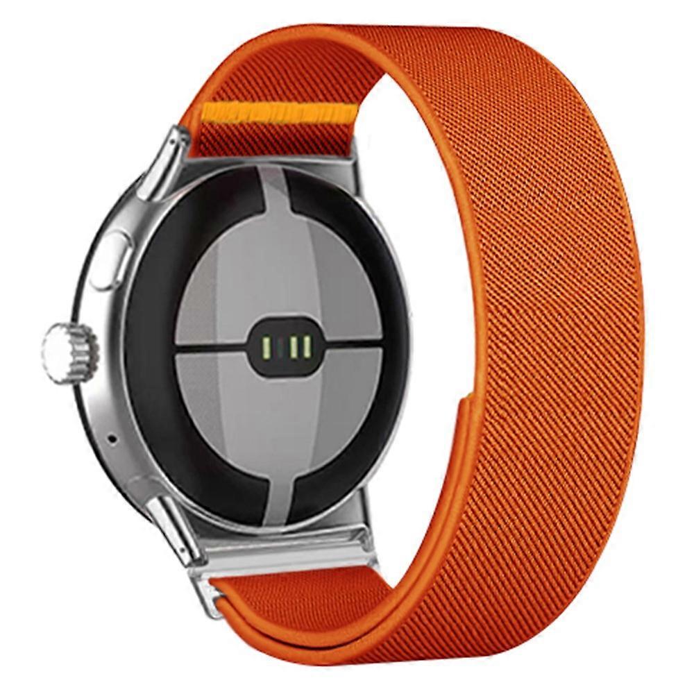 Compatible For Google Pixel Watch 3 45mm Nylon Watch Band Adjustable Elastic Replacement Strap