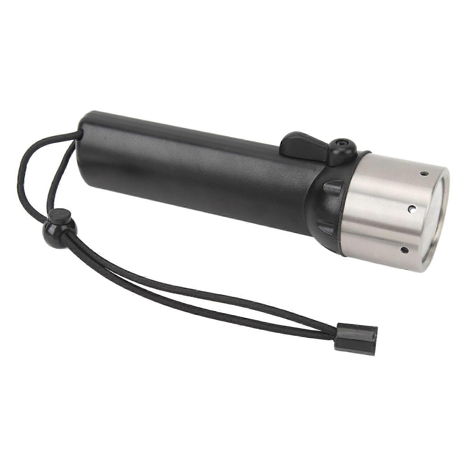 Diving Flashlight 200lm Black 42x158mm Waterproof 328ft Torch