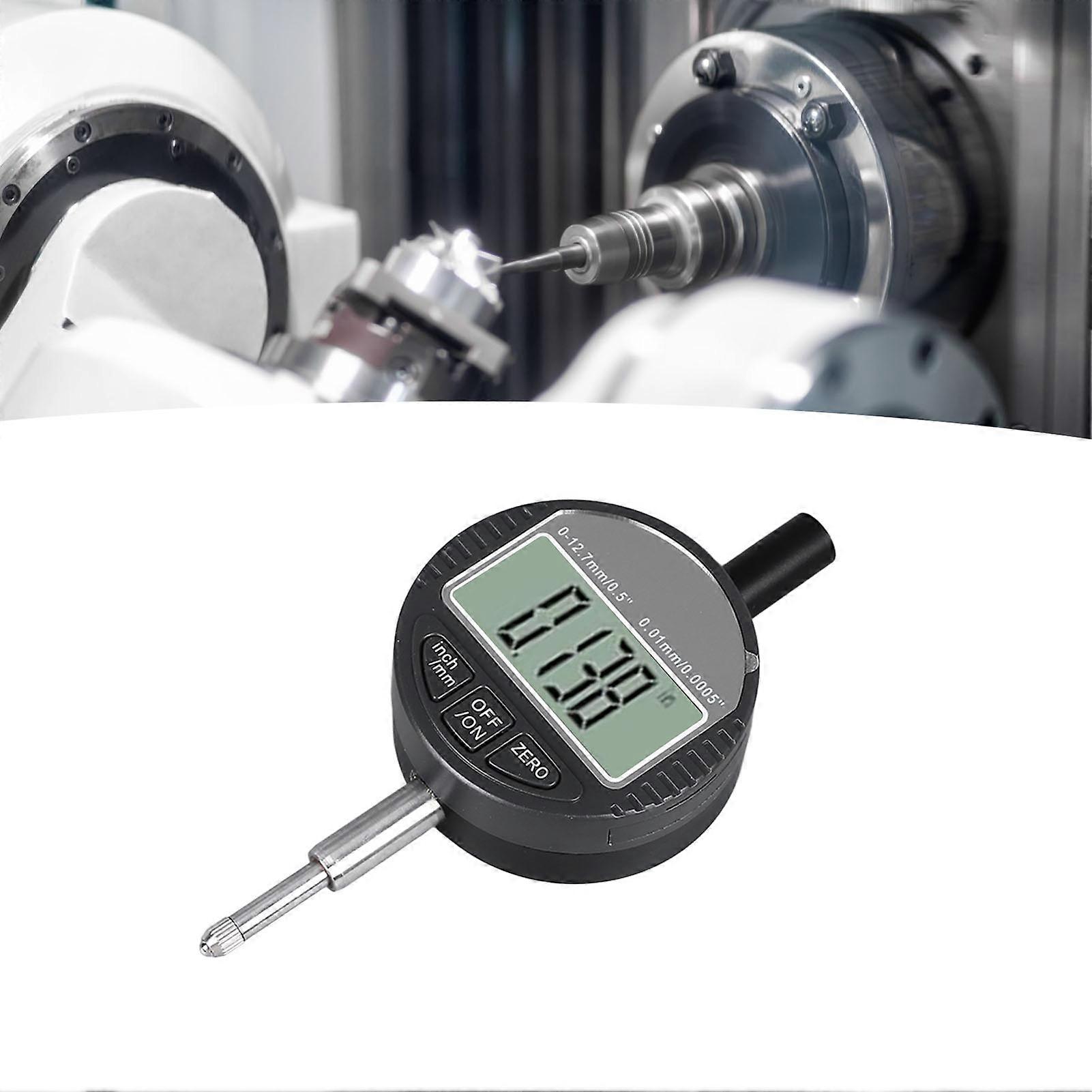 High Accuracy 0.01mm Digital Dial Indicator 0-12.7mm 3V Battery