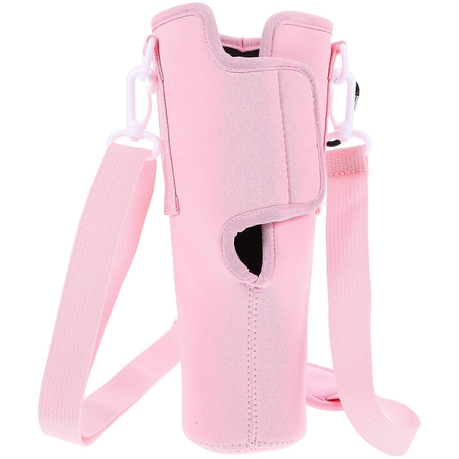 Here's a polished and engaging product description for your **Adjustable Water Bottle Cover With Shoulder Strap Travel Carrier Bag For Cups Bottles