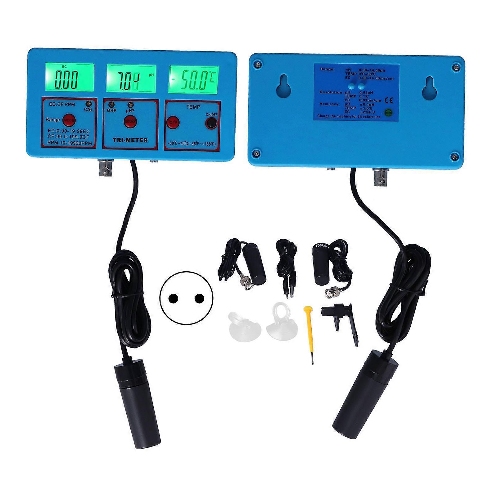 PH-118 Multi Parameter Water Quality Tester 152x80x26mm EU Plug