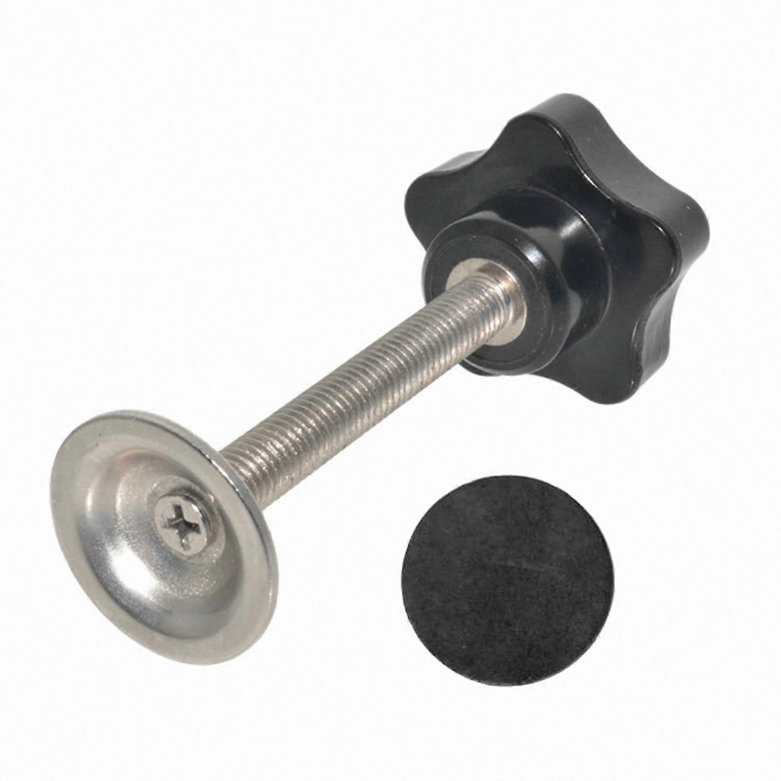 Black Knurled Clamping Knobs with Threaded Grip for Secure Tightening and Durability