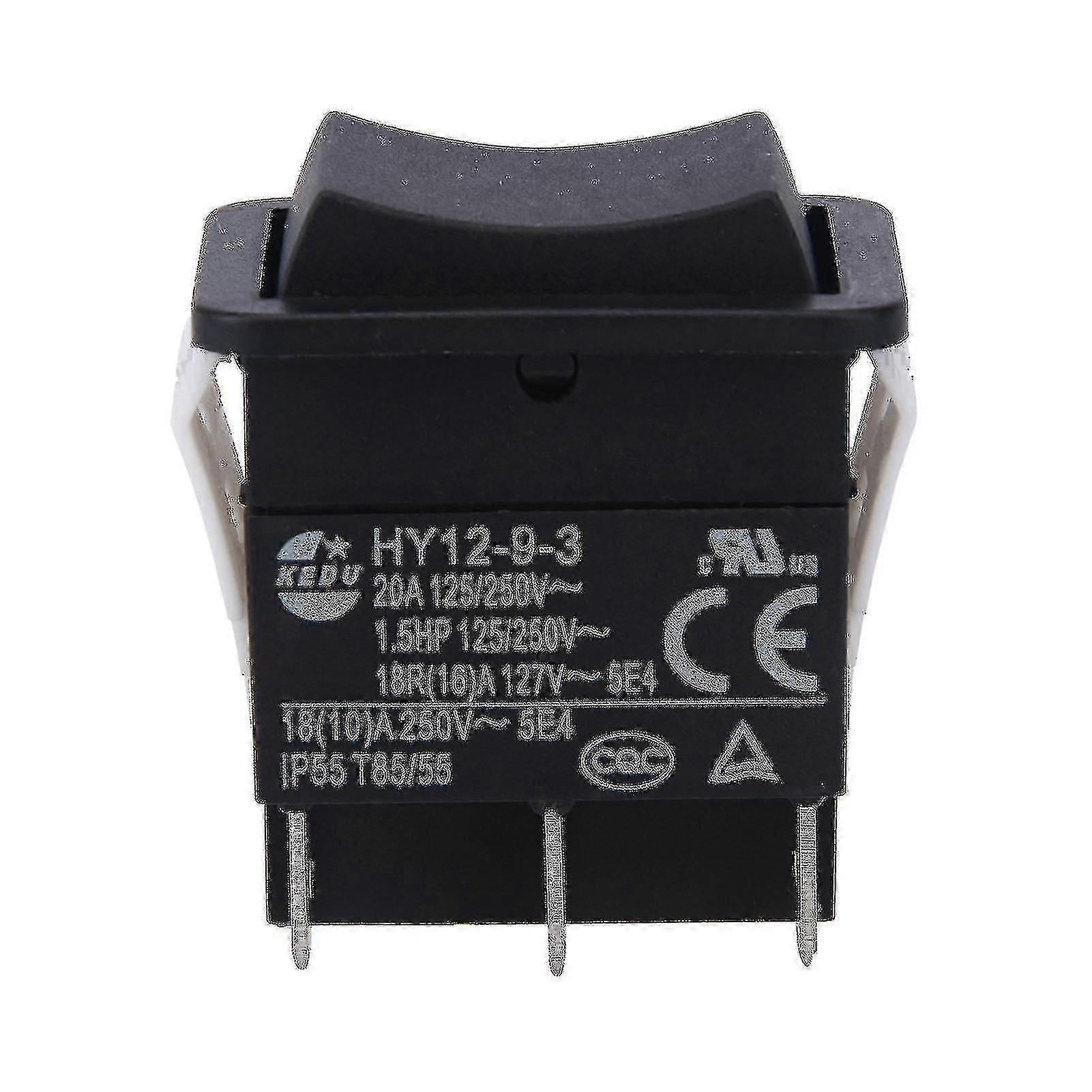 Industrial Single Pole Rocker Switch with Safe Arc, Easy Install Push Button HY12-9-3