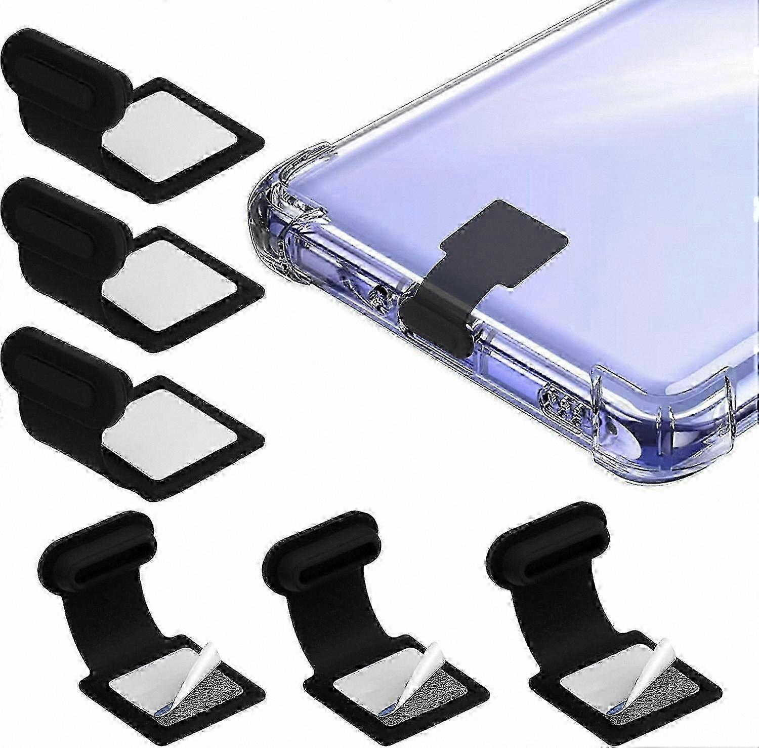 6-Pack Silicone Dustproof Caps for USB-C Ports - Anti-Dust Protection for Type-C Charging Connectors