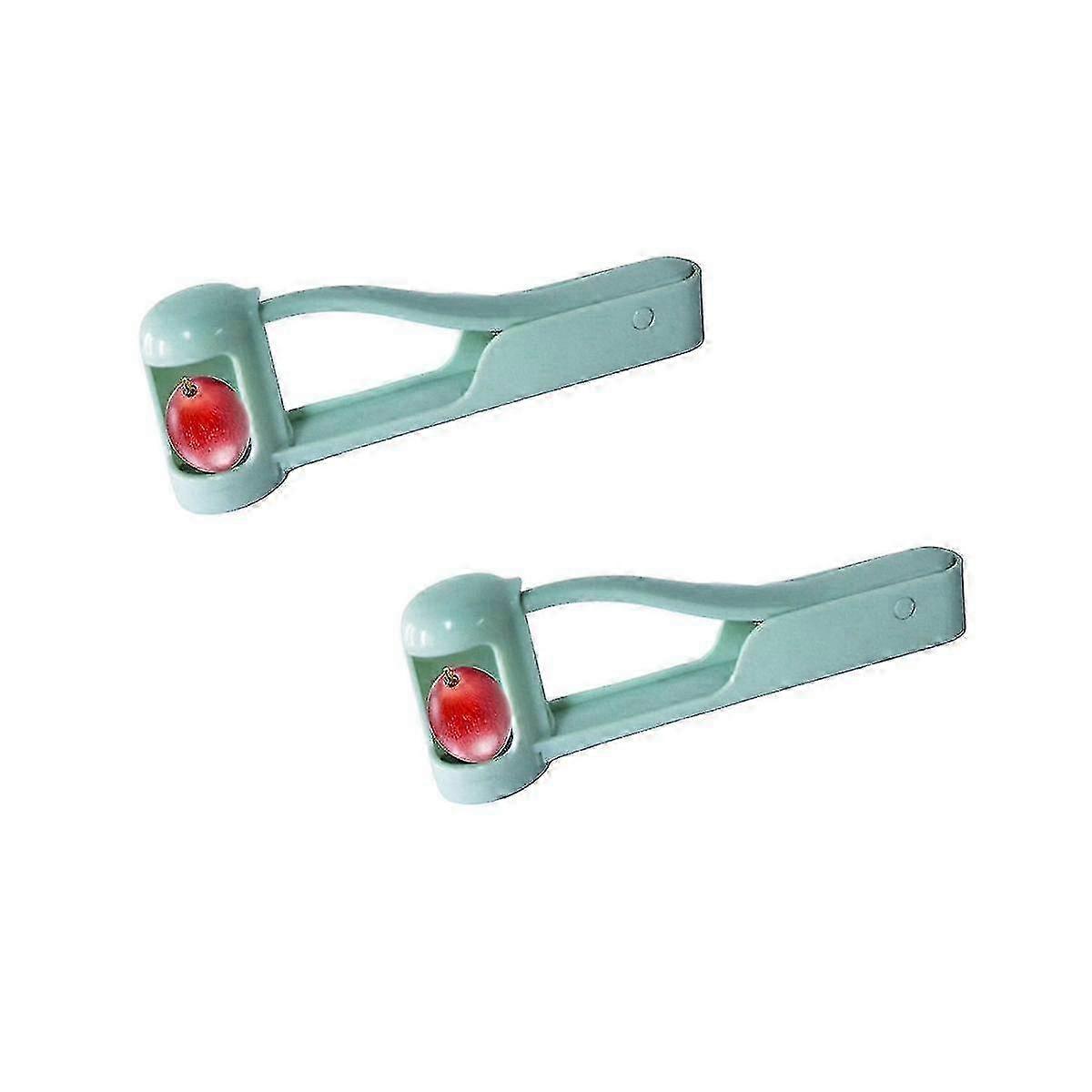 2025 2pcs Grape Cutter Grape Slicer For Toddlers Baby,grape Cherry Tomato Strawberry Cutter Quarter Slic