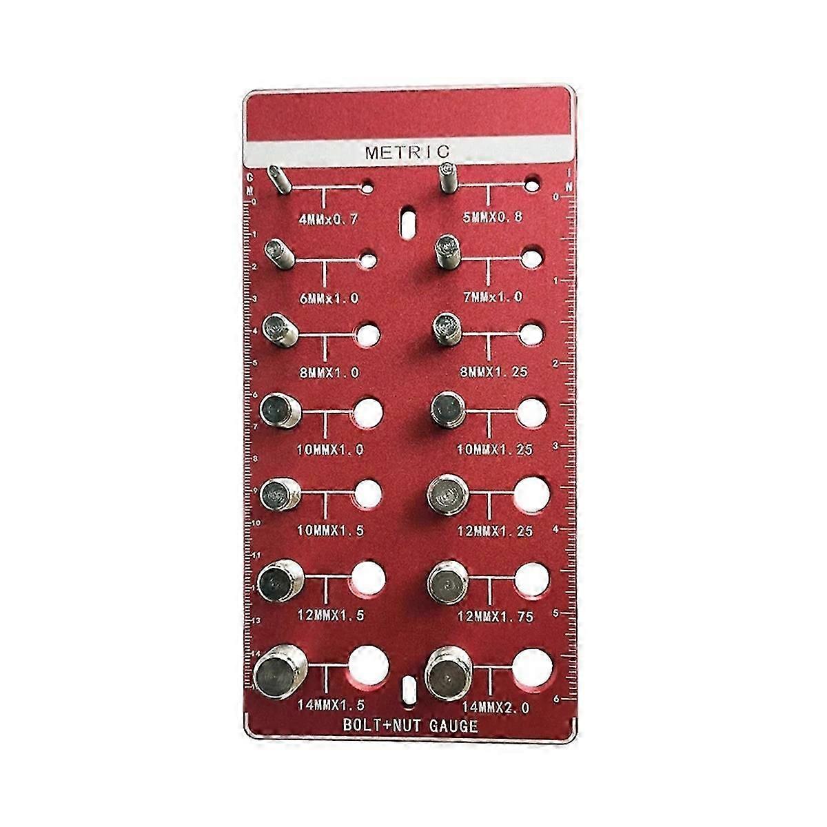1pcs Thread Checkers,Nut and Bolt Thread Checkers,Bolt Size and Thread Gauge,Bolt and Nut Identifie