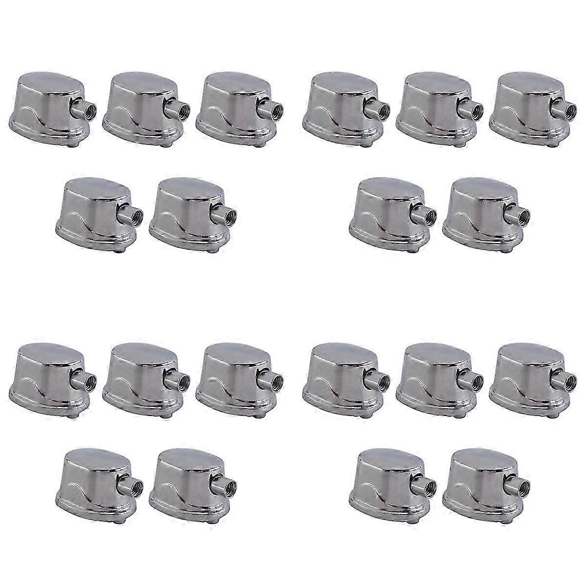 20PCS Silver Alloy Drum Kit Rectangular Claw Hook Lug Single End Drum Percussion Accessory Replaceme