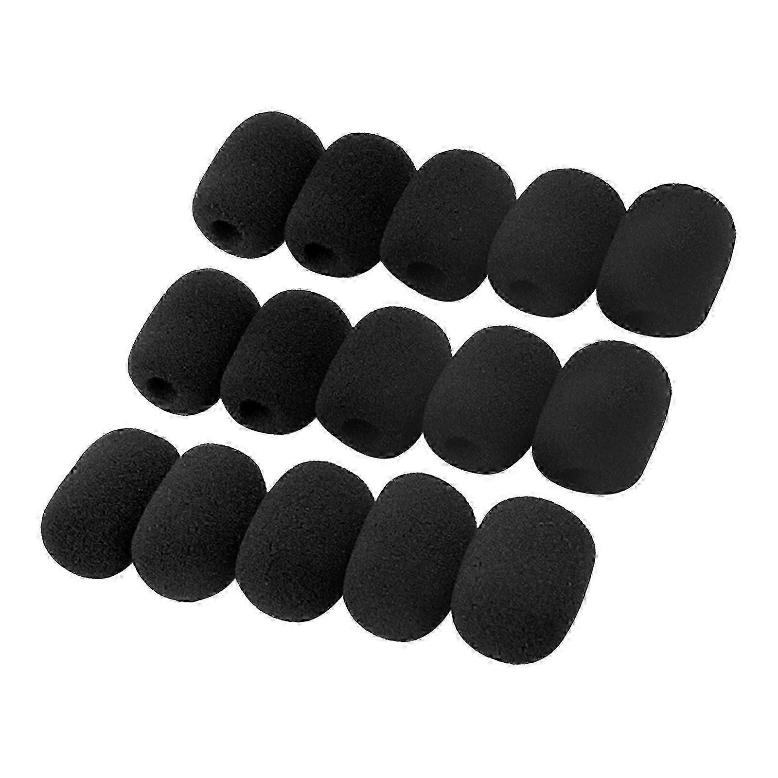 15PCS Foam Sponge Mic Windscreen for Headset Mic