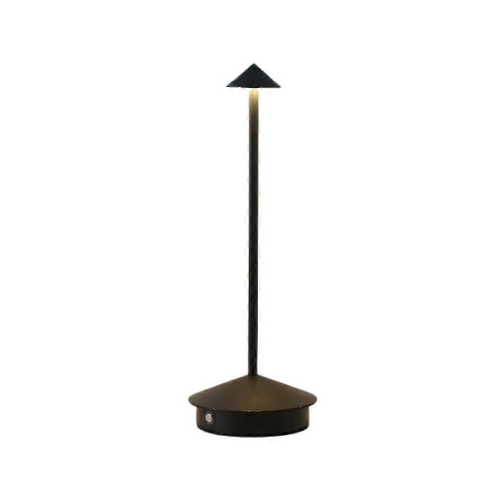 LED Table Lamp with Touch Sensor, 3000-6500K Adjustable Color Temperature, 2000mAh Battery, 30x10.5 cm, Black