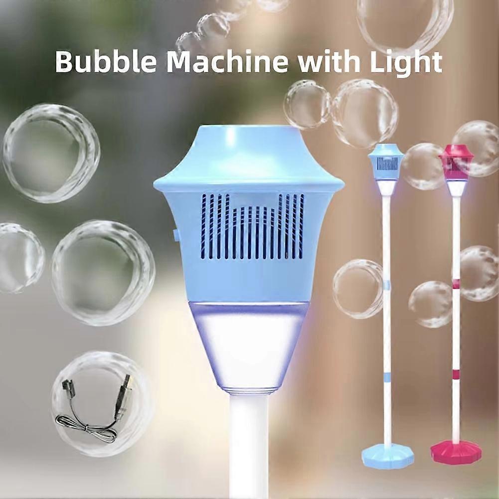 Automatic Bubble Machine Vertical Streetlight Bubble Maker Blue