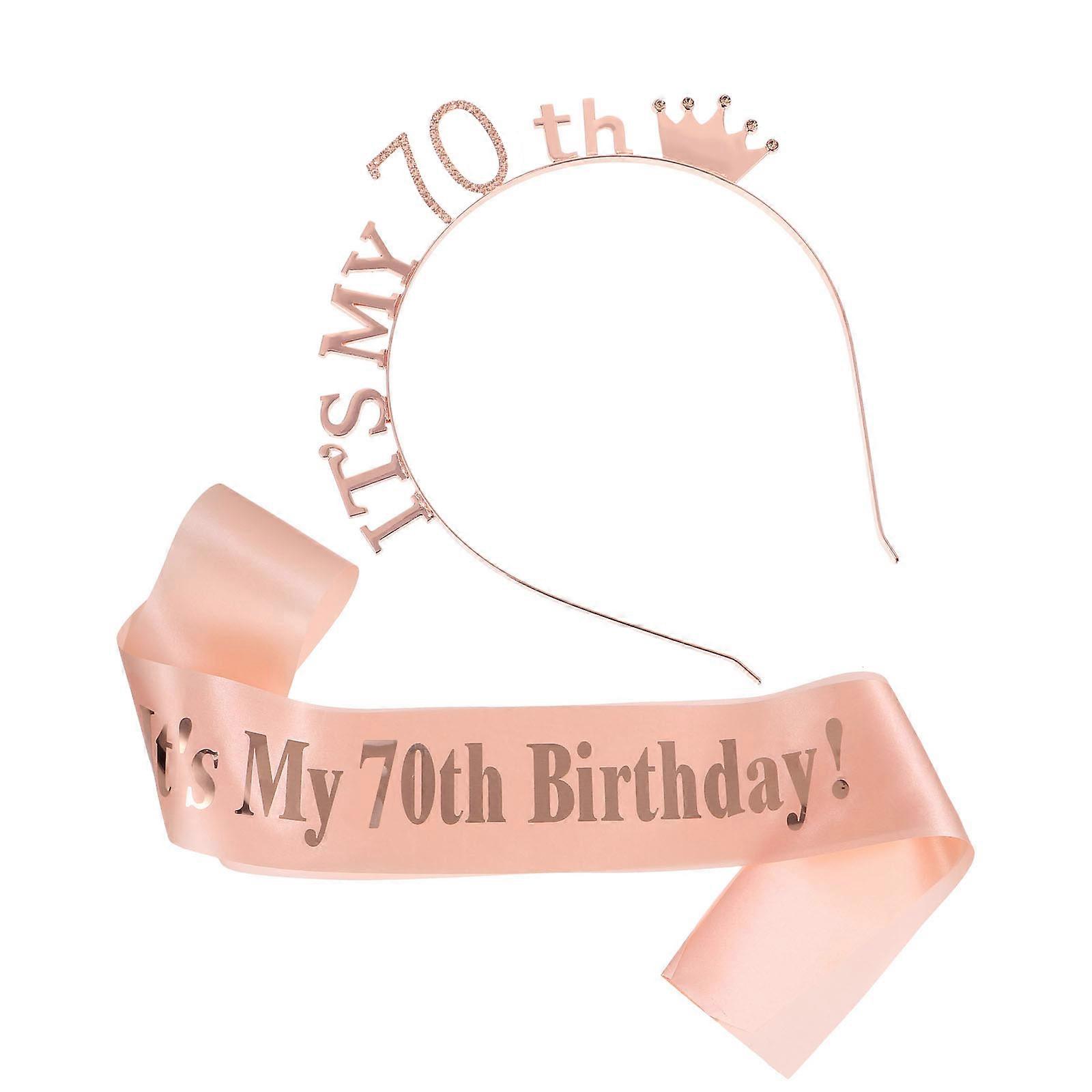 Party Costume Accessories Birthday Sash for Decoration 2Pcs Set