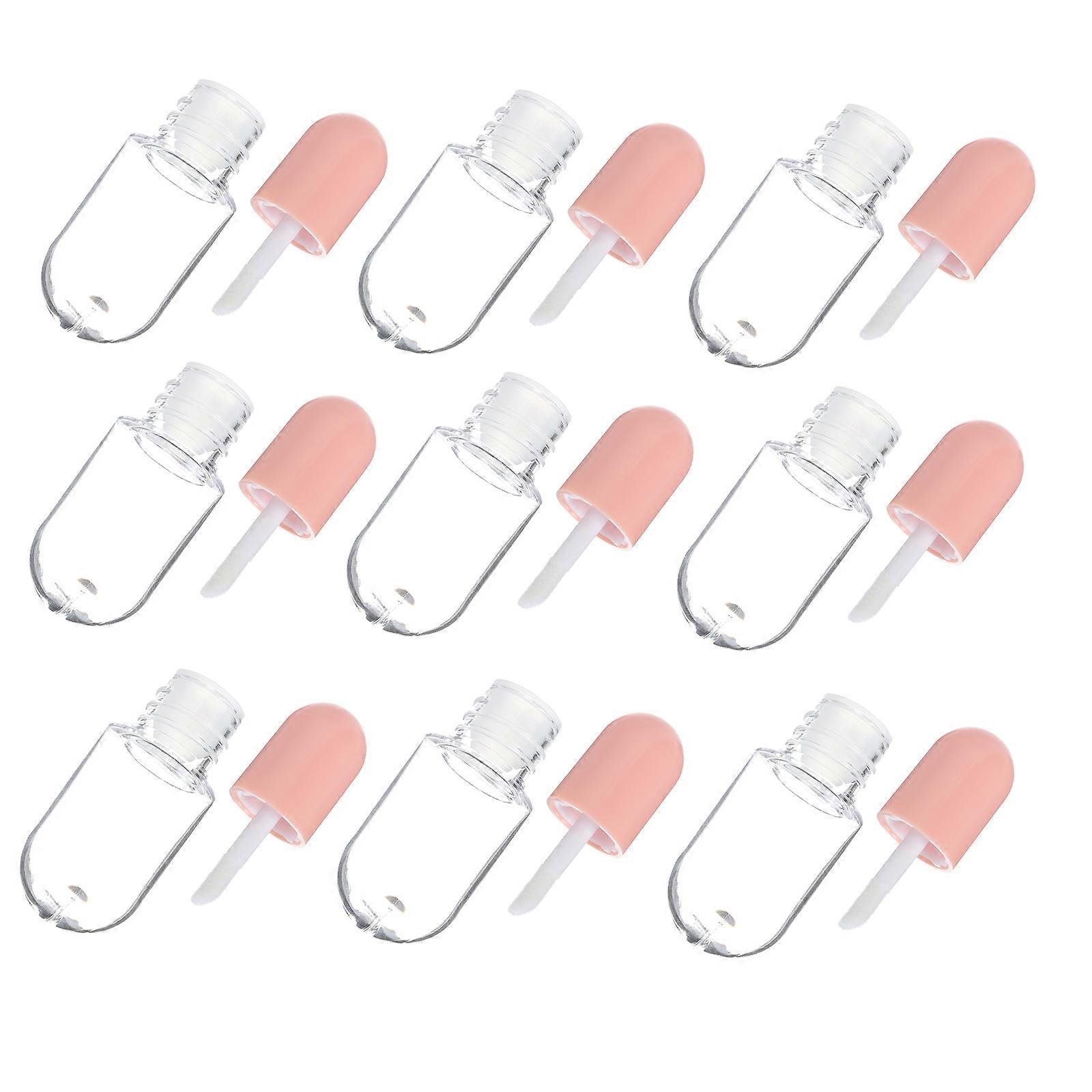 Lip Gloss Bottles Small Lip Gloss Tubes for Storage 30Pcs Pink