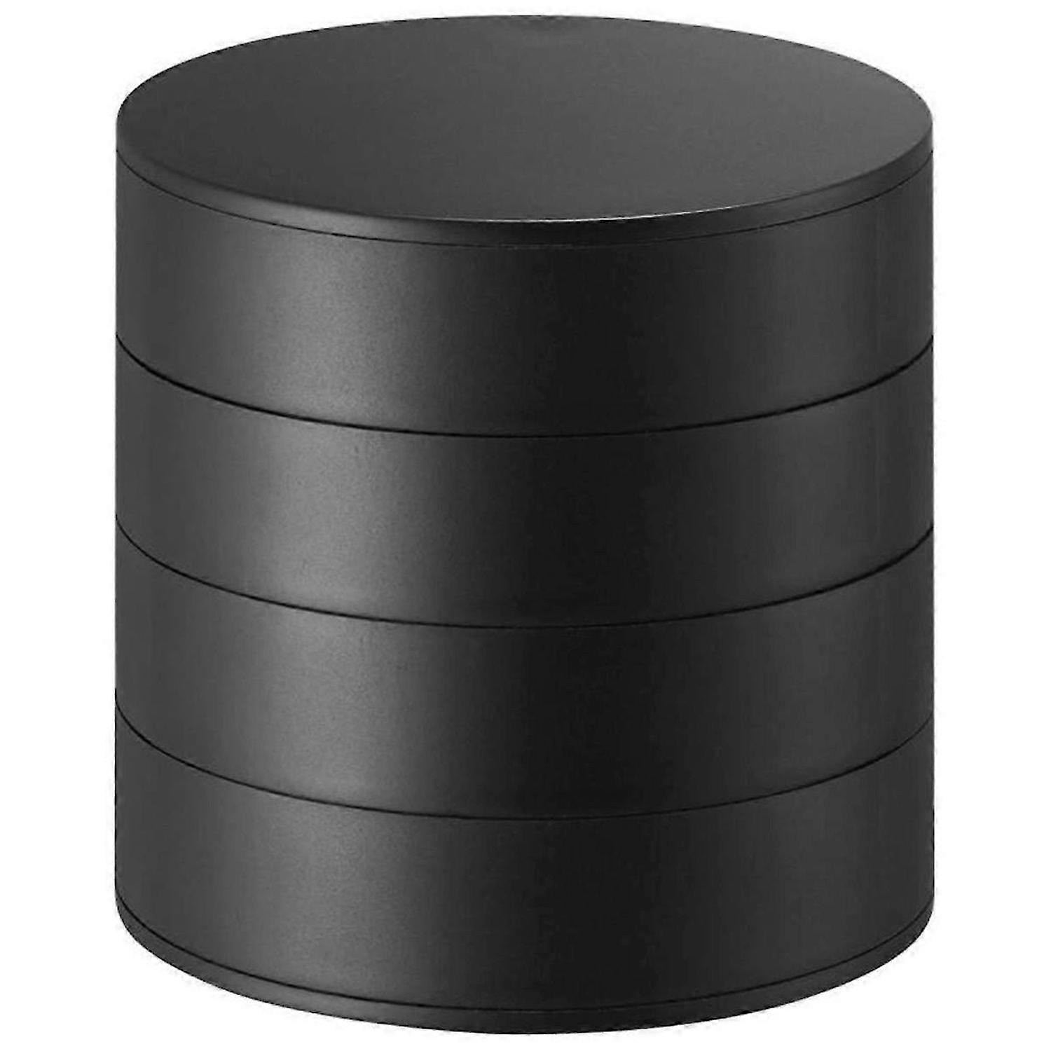 Rotating Multi-Layer Desktop Storage Box with Lid A