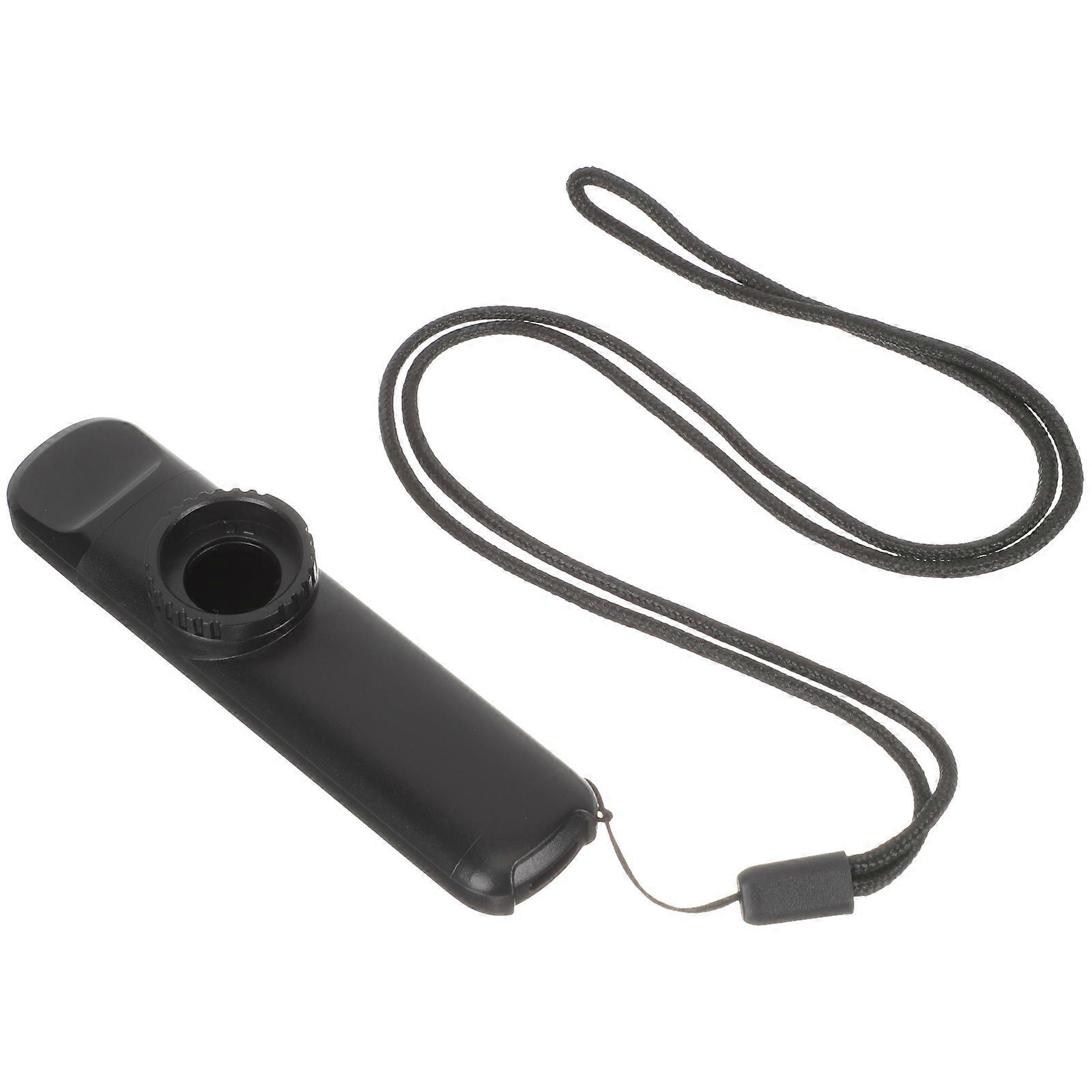 Kazoo Small Musical Instrument Outdoor Activities Campfire Portable Abs Black with Flute Diaphragms 1Set