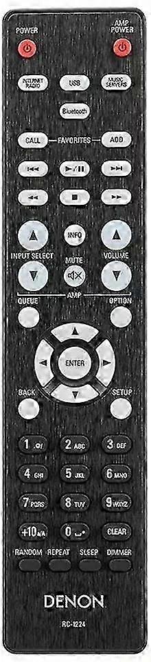 New Original RC-1224 Remote Control For Denon AV Audio System DNP-800NE DNP800NE