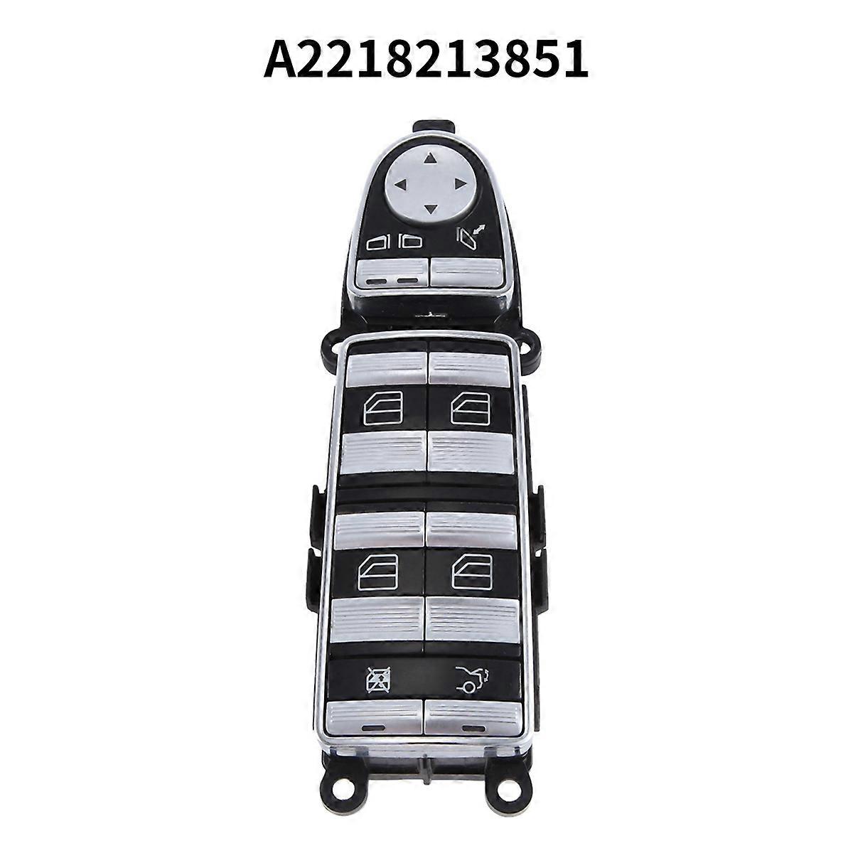 A2218213851 Car Left Driver P-Fold Window Switch Black