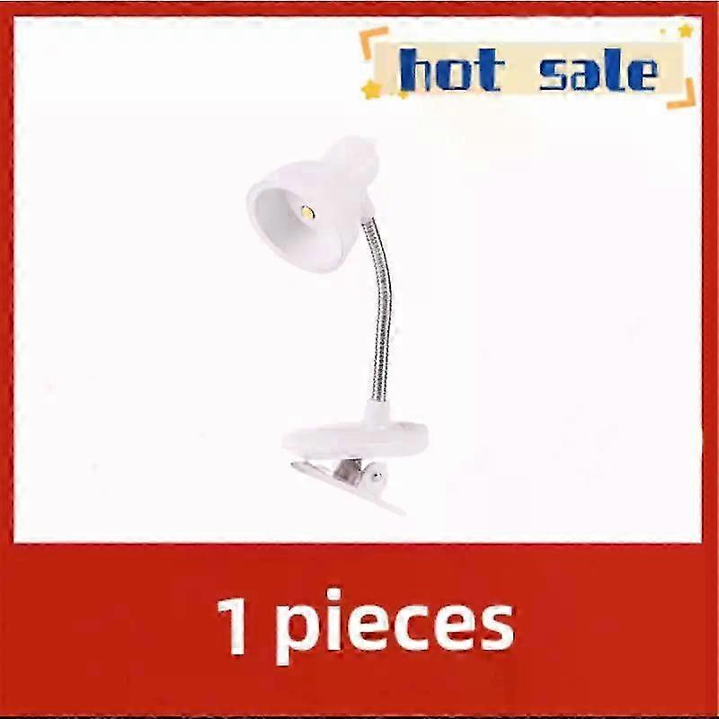 Mini Book Light Reading Light Mini Clip-on Study Desk Lamp Battery Powered Flexible Bedside Table Lamp Lighting Lamps Led