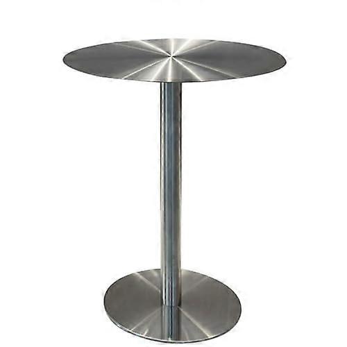 Round Bar Height Cocktail Table with Sturdy Base for Pub Dining Patio