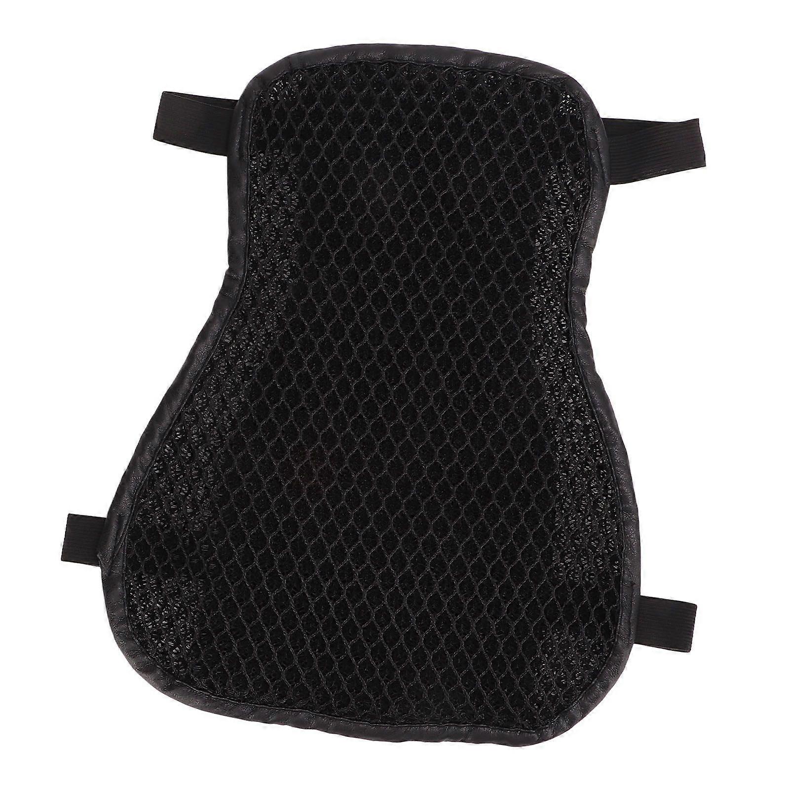 Motorcycle Double Layer Seat Cushion Breathable Anti Slip Seat Pad L Size for Street Car Recreational Vehicle Off Road