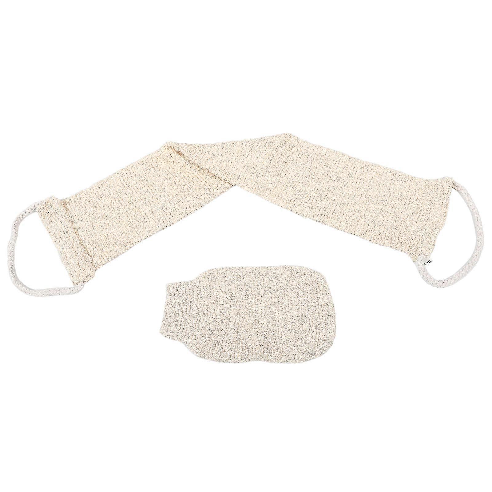 Natural Sisal Back Scrubber Bath Gloves Set for Comfortable Bathing 10Pcs