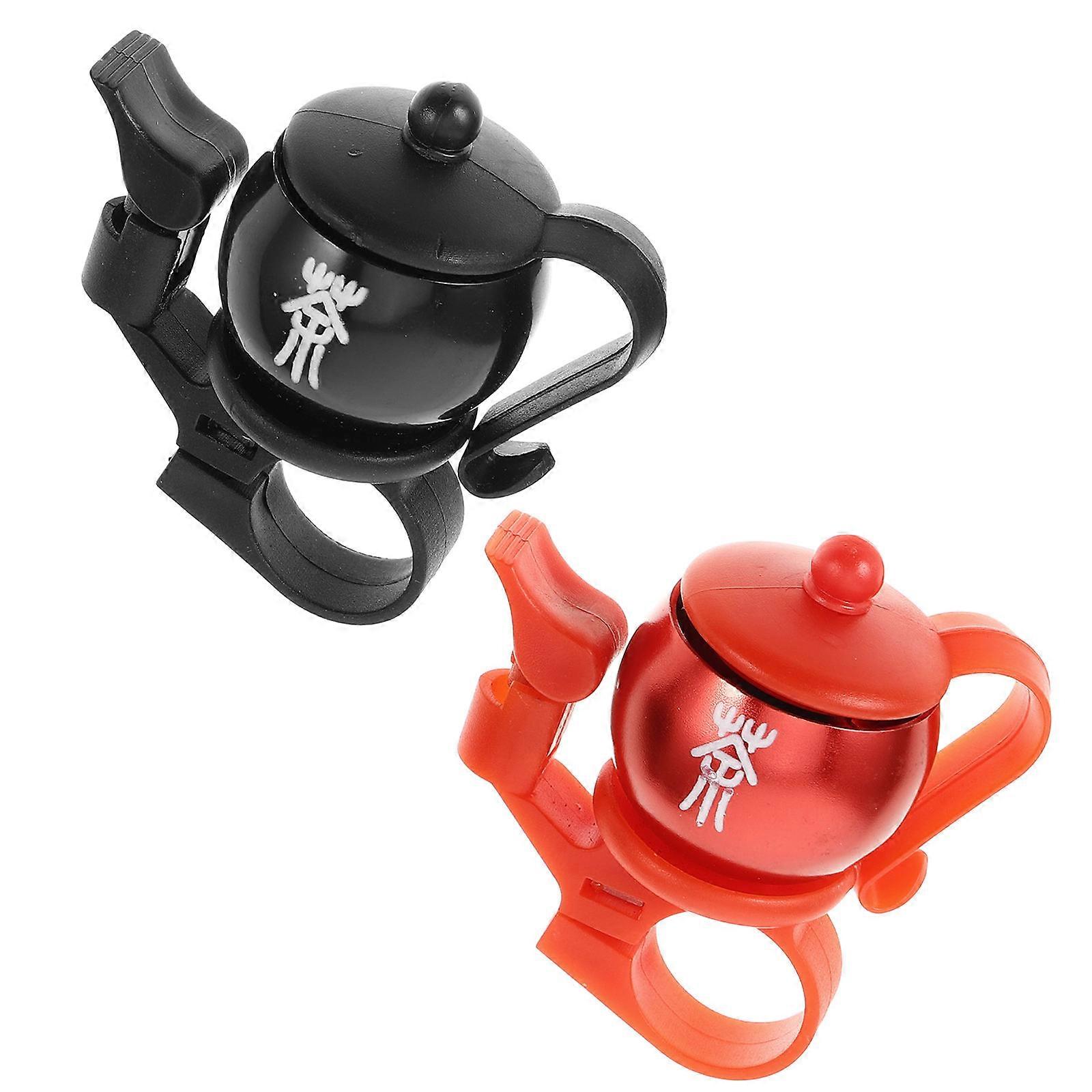 Bicycle Bell Novelty Teakettle Shaped Bike Bells for Bike 4Pcs