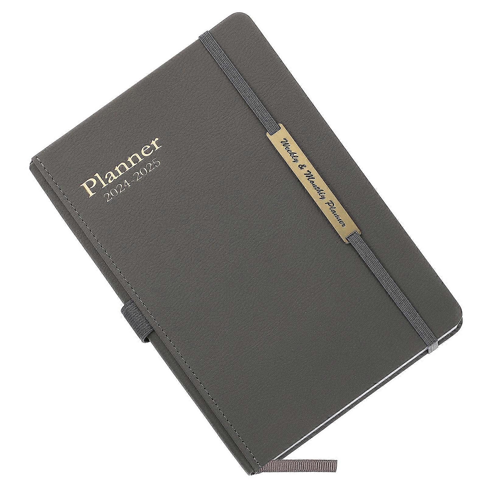 Daily Planning Notebook PU Journal for Office Work 3Pcs