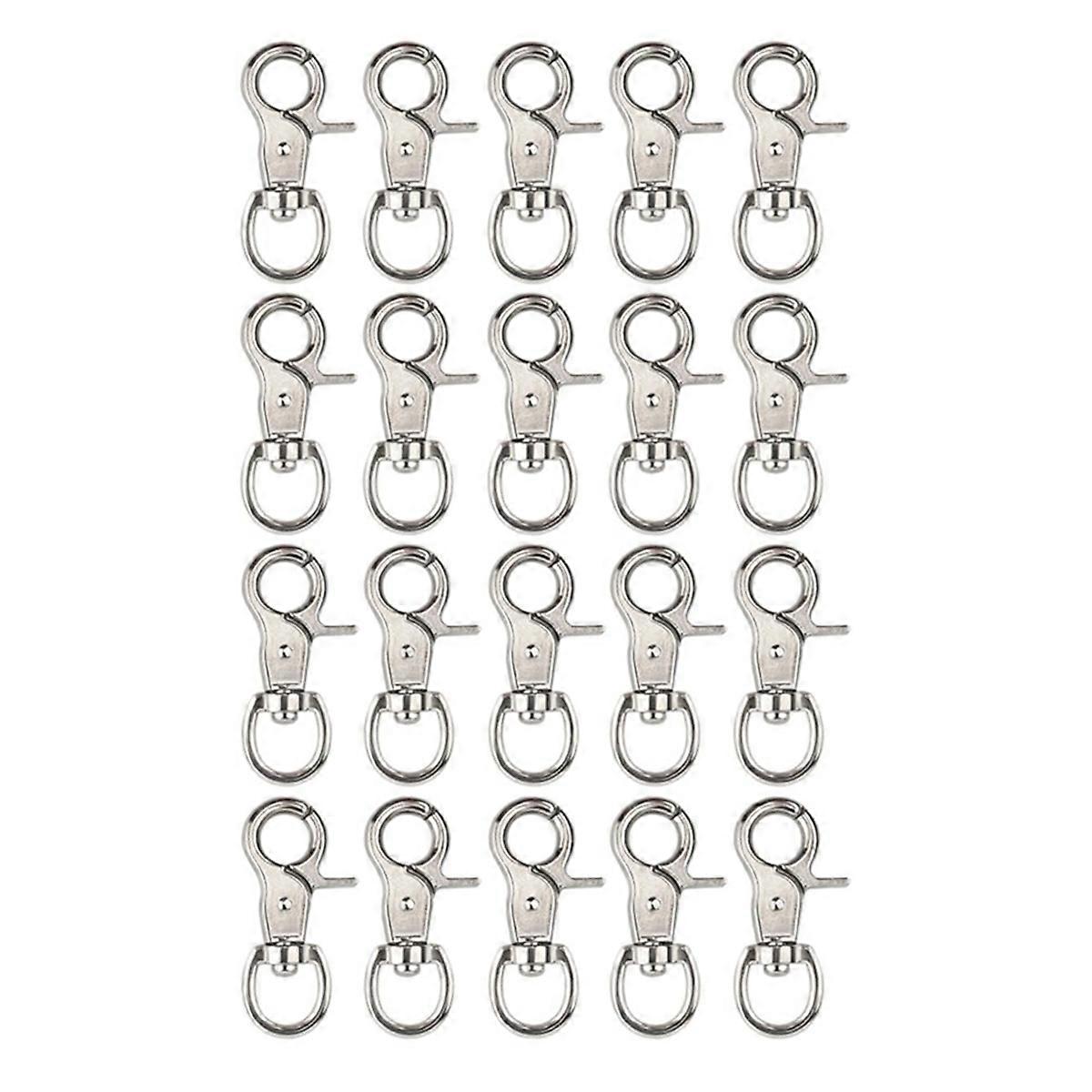 20PCS Trigger Snap Hooks Heavy Duty Swivel Snap Hooks Metal Clasps