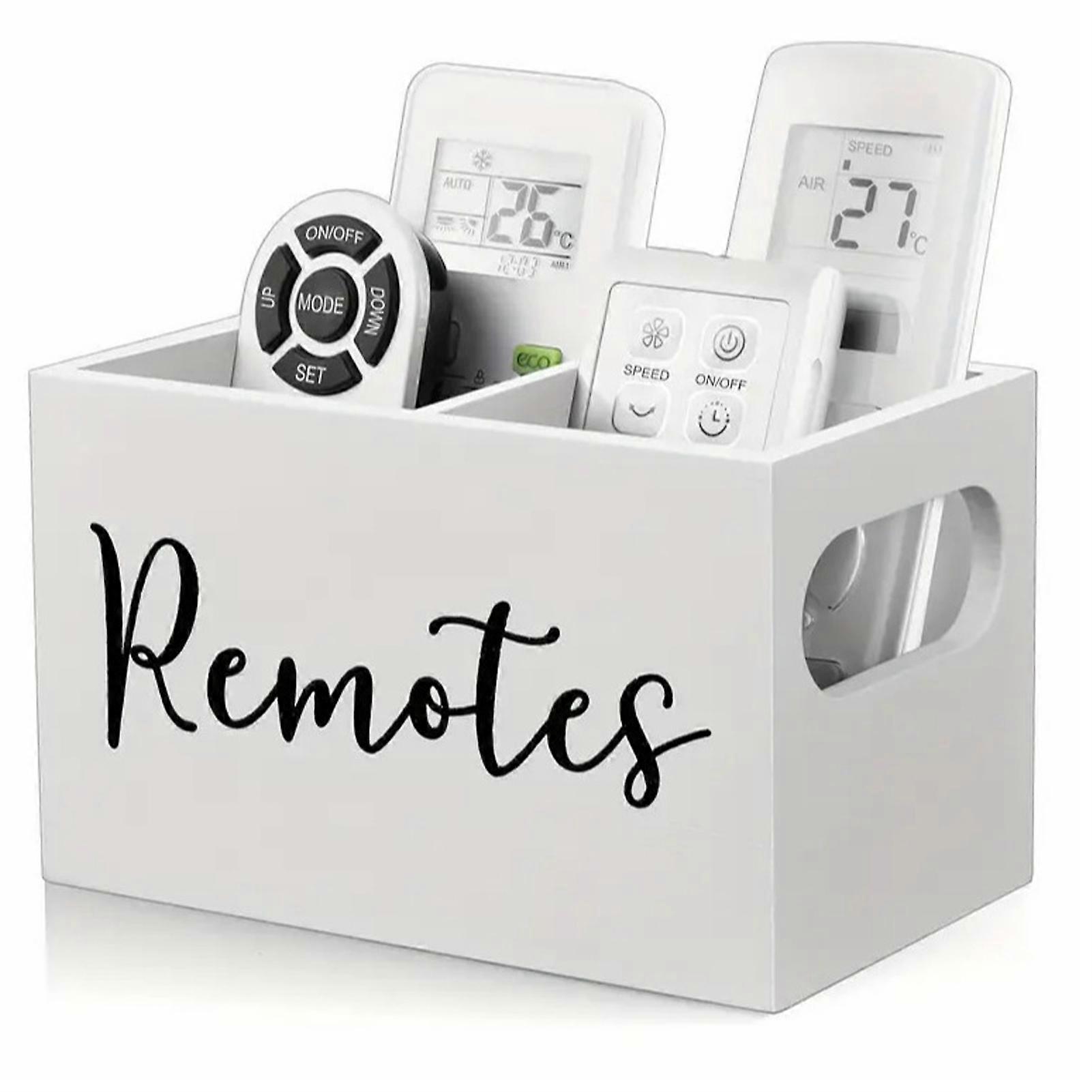 Desktop Remote Control Storage Box Bedside Organizer Compartmentalized Miscellaneous Sorting Box