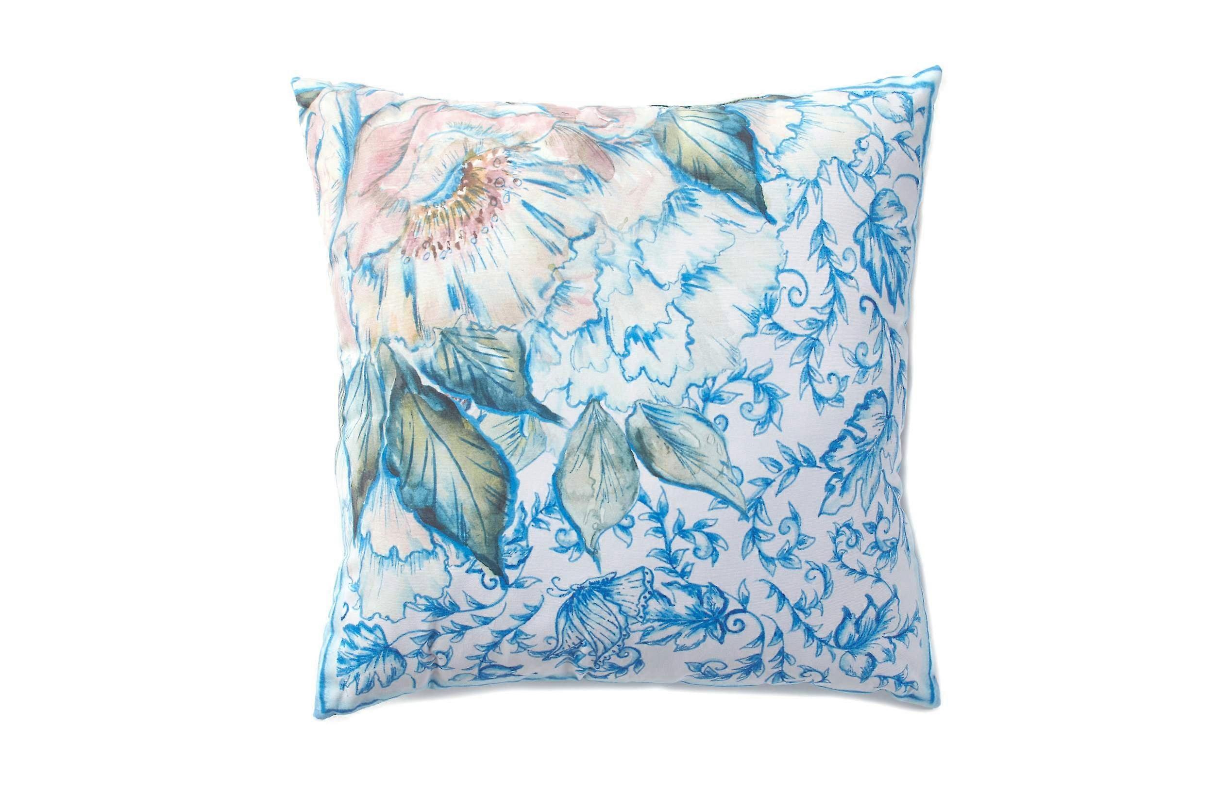 Chinoiserie Accent Pillows - Floral Bloom