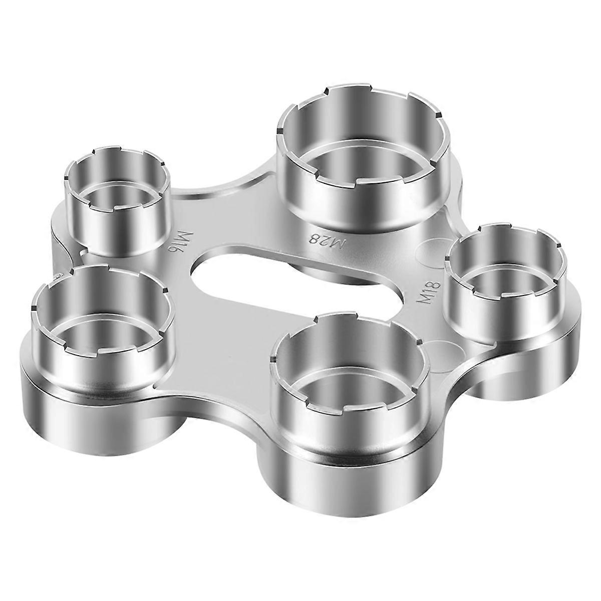 10 in 1 Faucet Aerator Removal Tool, Metal Aerator Key Wrench with Front Threads , M24, M22, M20/ Reverse Threads