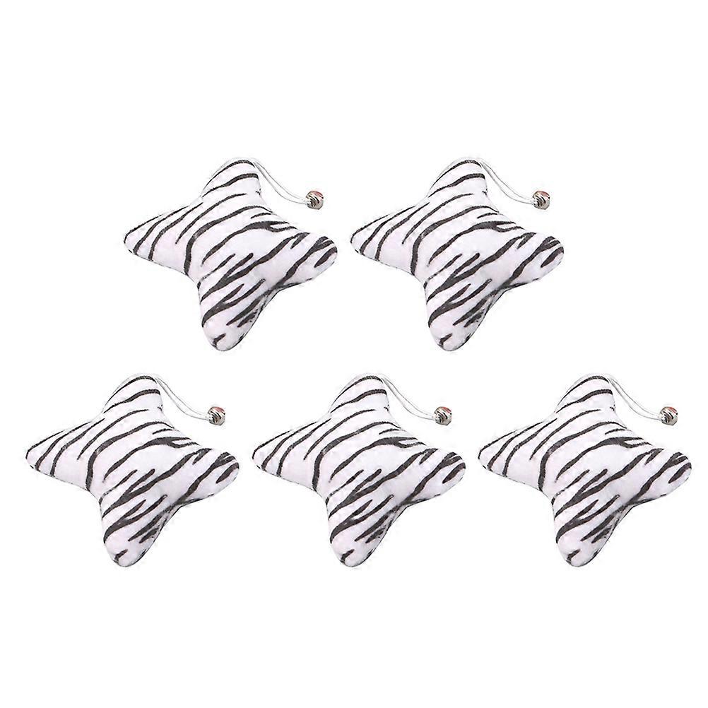 Cat Plush Toy Catnip Sachet Toy for Pet Playing 5Pcs Bone Pillow Design