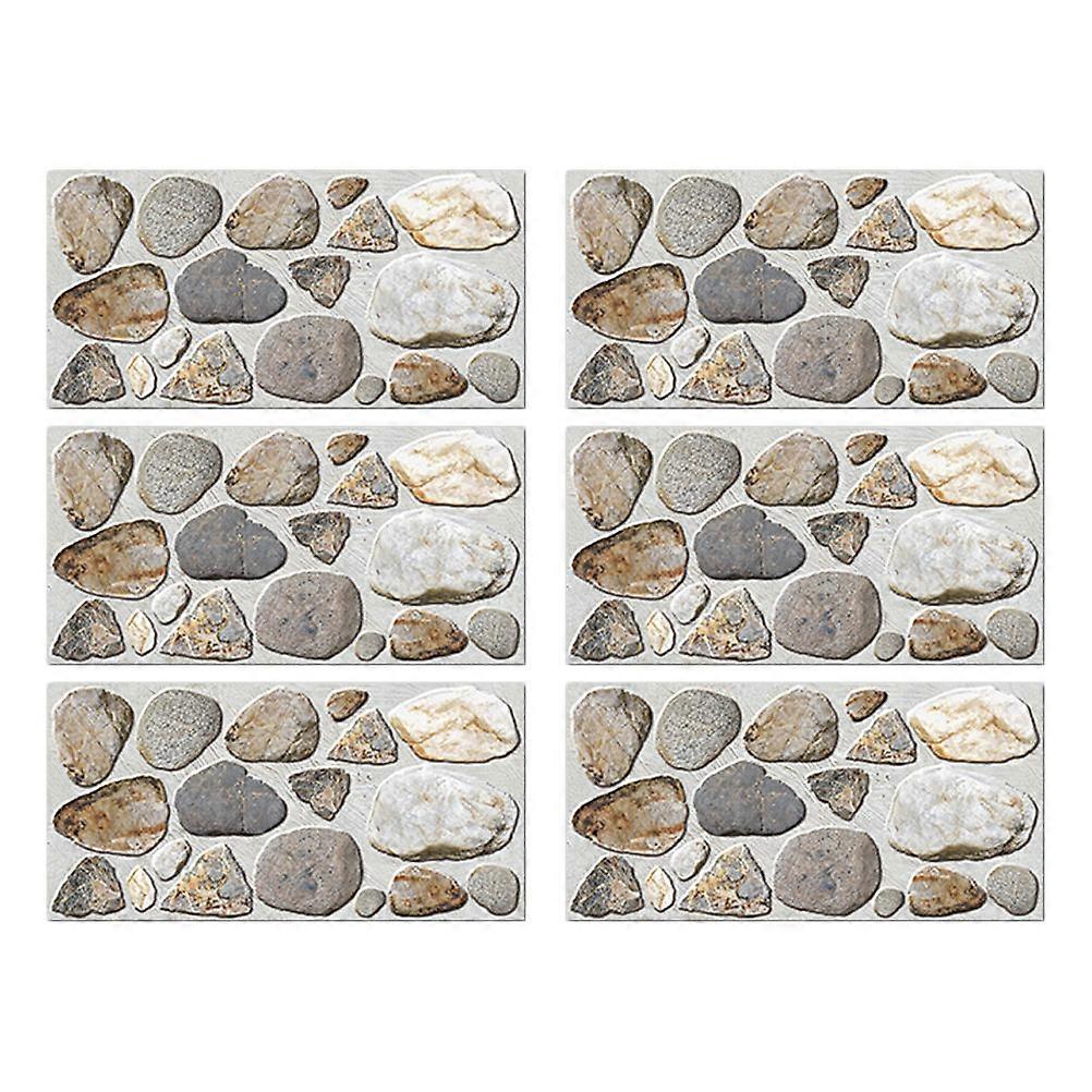 Rectangular Wall Decals For Kitchen Walls 30*15CM Protective 6Set