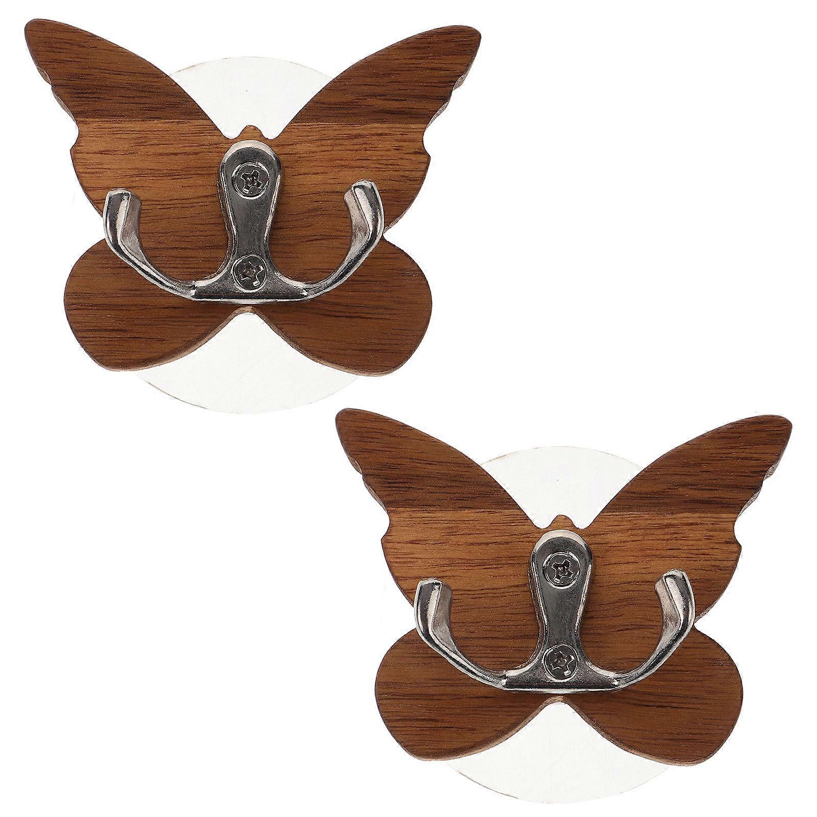 8 Pcs Butterfly Shaped Wall Mounted Hooks For Hanging Keys And Coats In Entryway And Bathroom With Vintage Design