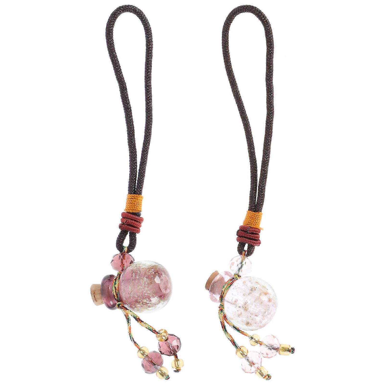 Aromatherapy Pendants for Decor Including 12Pcs Handmade Perfume Bottle Necklaces