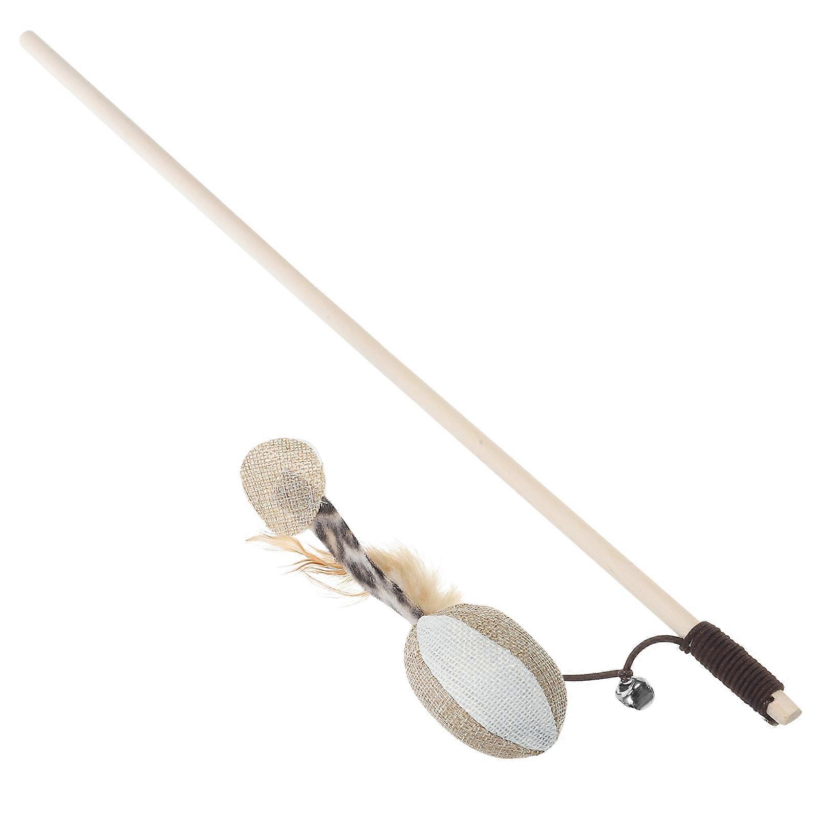 Cat Toy Wand for Amusement 3Pcs Interactive Kitten Teaser Accessories