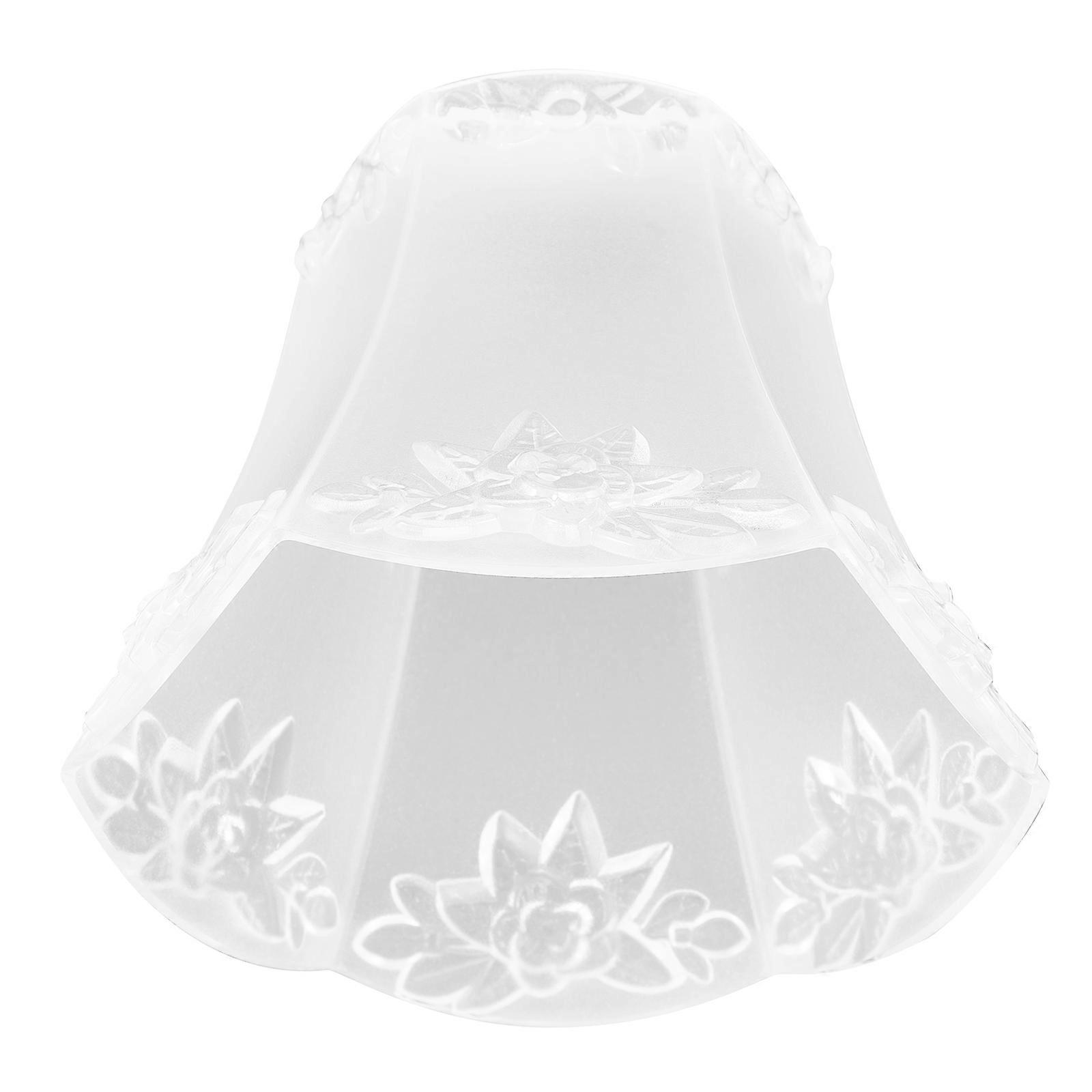 Unique Lamp Shades Transparent Acrylic Hanging Pendant Light Shade Home Decor Lotus Shape Light Diffusion 1Set