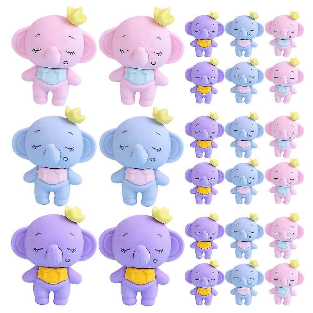 Small Erasers for Kids Mini Elephant Shape Erasers for Classroom 72Pcs