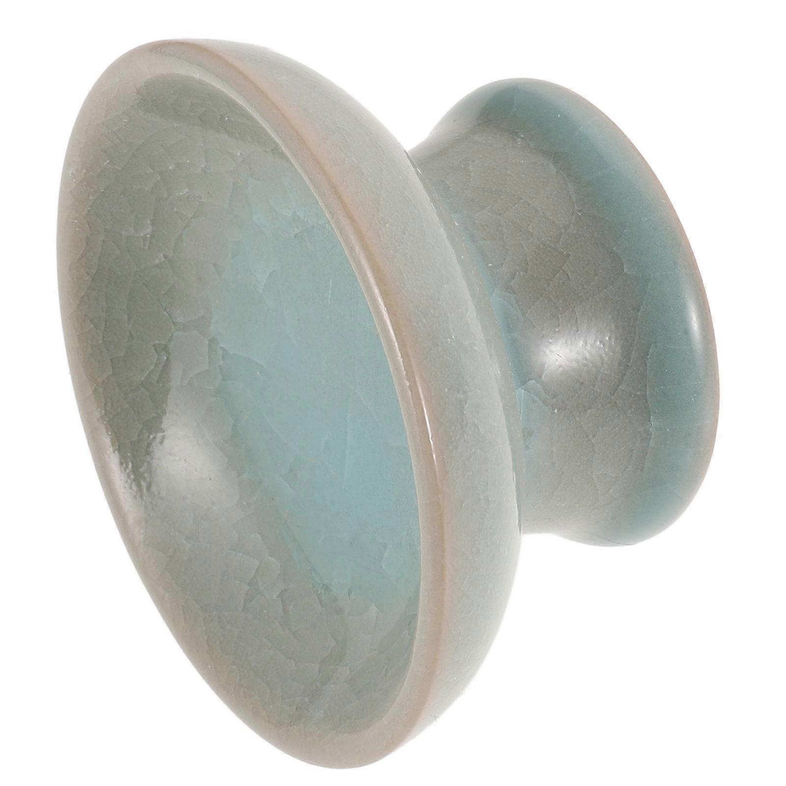 Ceramic Mini Fruit Holder Tray for Serving Snacks 3Pcs Sky-Blue Set