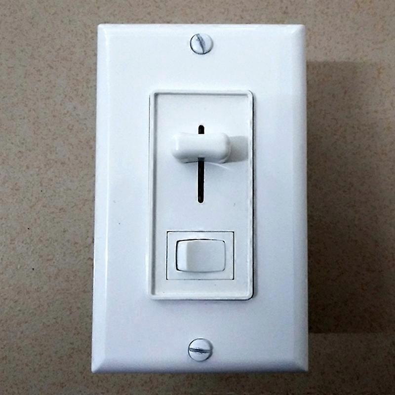 Slide Dimmer on/off Switch,600W Silicon controlled rectifier Dimmer Switch for Bulbs Incandescent, Halogen, LED and CFL