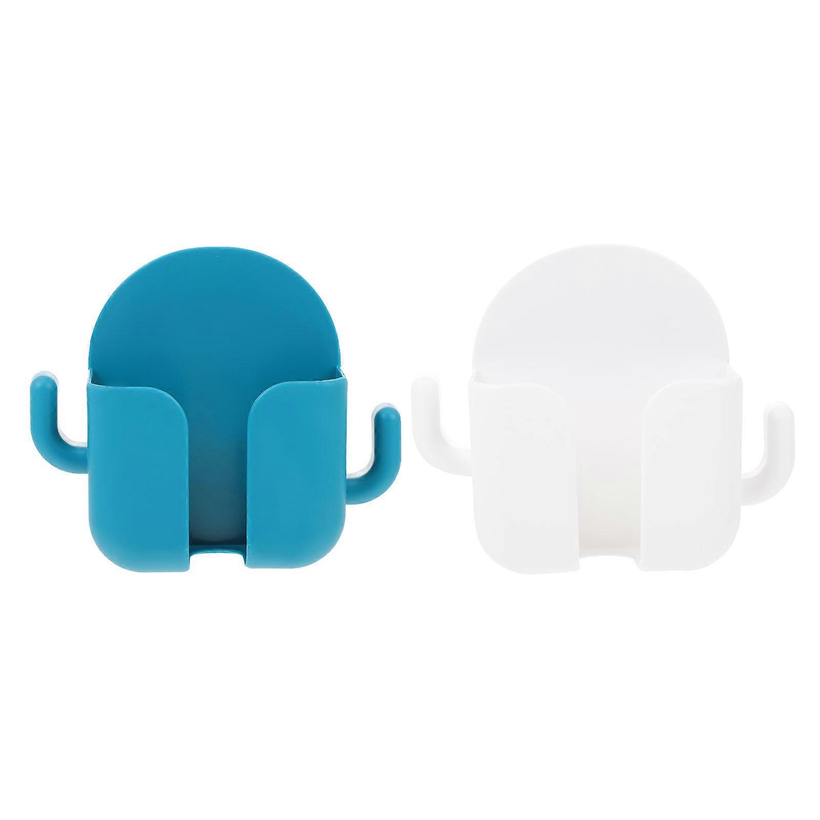 Phone Storage Holder for Wall-Mounted Use 2Pcs ABS Boxes