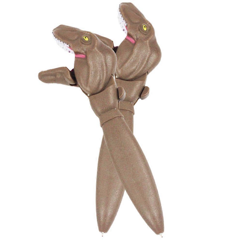 Ball Point Pen Dinosaur Shape for Writing 10Pcs Portable Plastic Pens