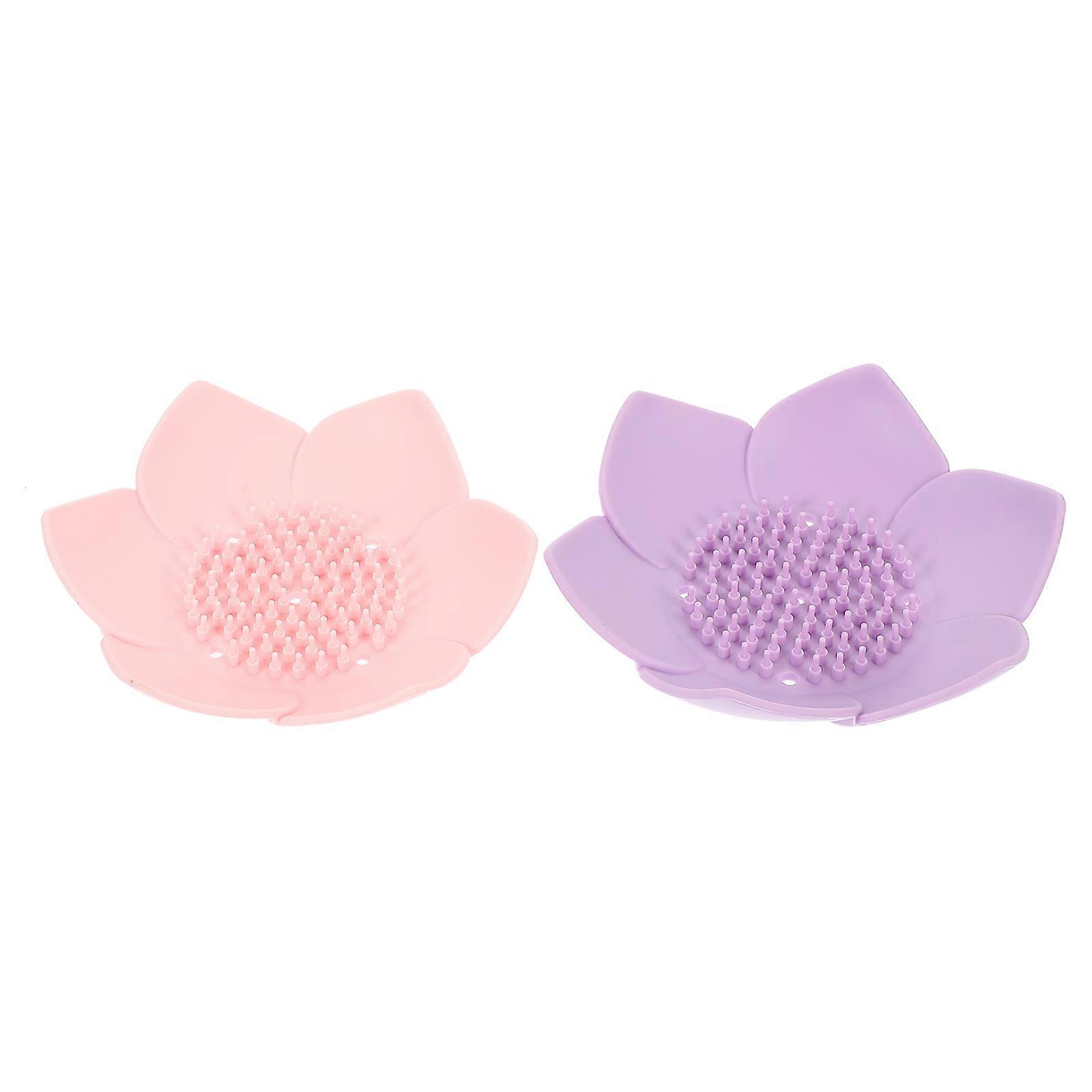 Shower Soap Holder Soap Draining Tray for Home Use 10Pcs Silicone