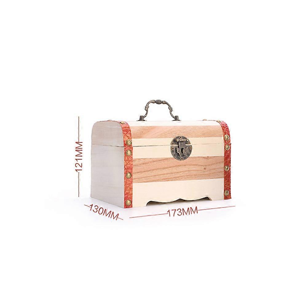 Wooden Piggy Bank Vintage Design Coin Storage Box For Home Use 1Set