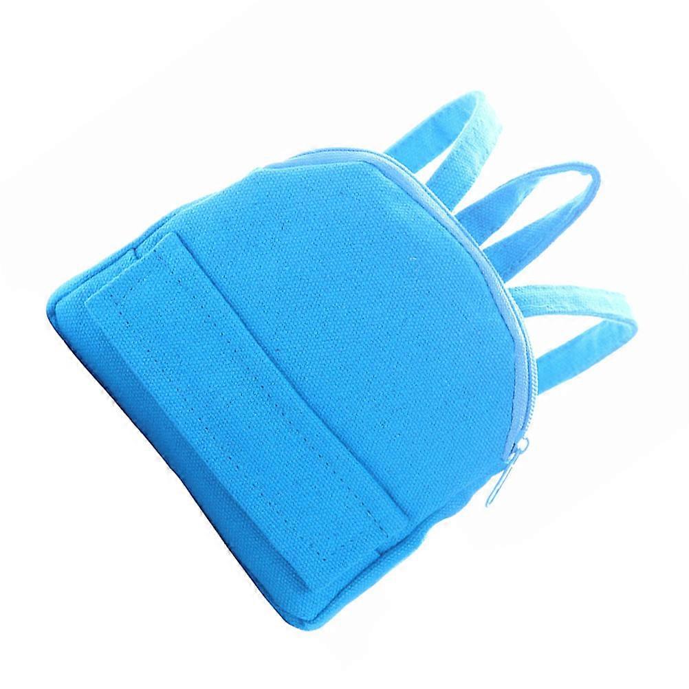 Mini Doll Backpack for DIY Blue Cloth Miniature Backpack