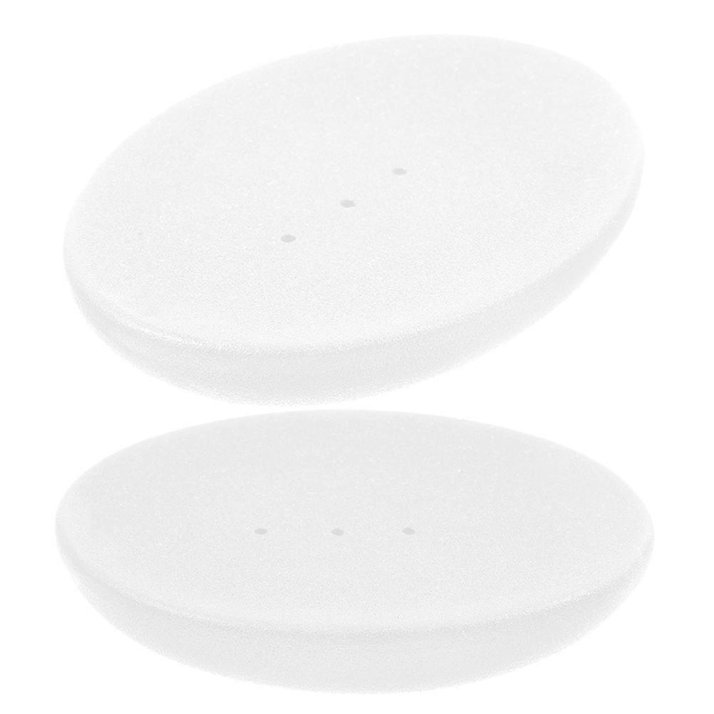 Self-Draining Ceramic Soap Dish for Bathroom White Soap Holder 4Pcs