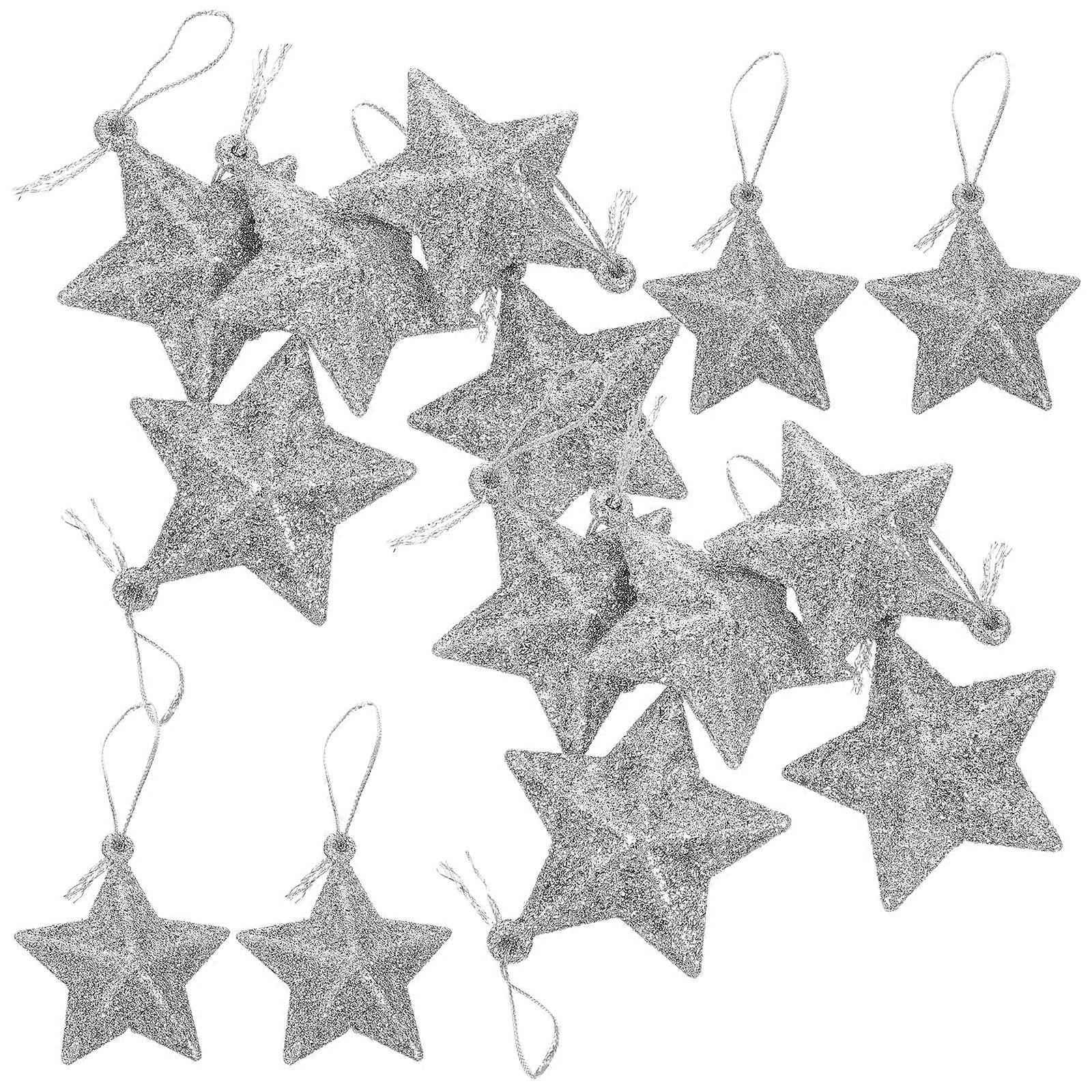 Five-Pointed Star Christmas Tree Decorations for Hanging with 120Pcs
