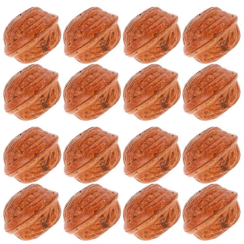 Artificial Walnuts Plastic Model for Home Decor 100Pcs Assorted Color