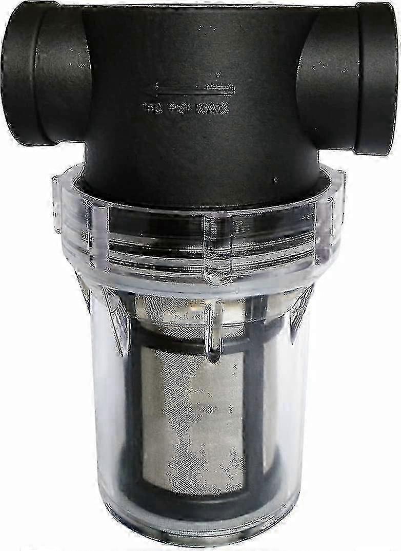 Pipeline Filter, 3/4 Inch Water Pump Filter with 100 Mesh Stainless Steel Strainer